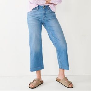 Women's Sonoma Goods For Life® High Rise Wide-Leg Cropped Denim Jeans